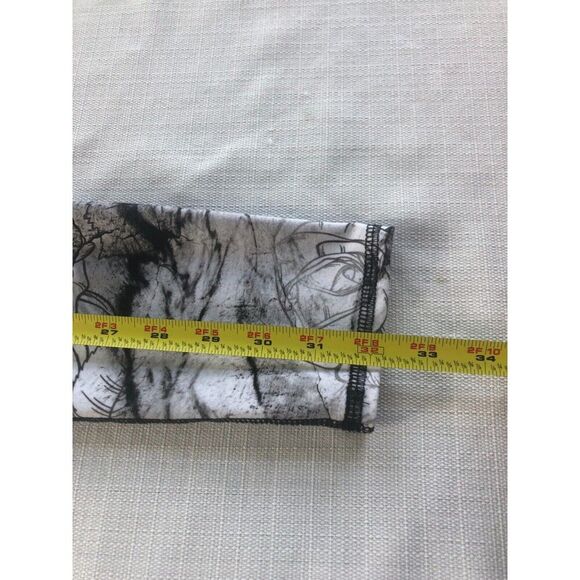 Evolution and Creation Yoga Pants Legging Women’s S Gray & White Roses & Thorns - Picture 7 of 9